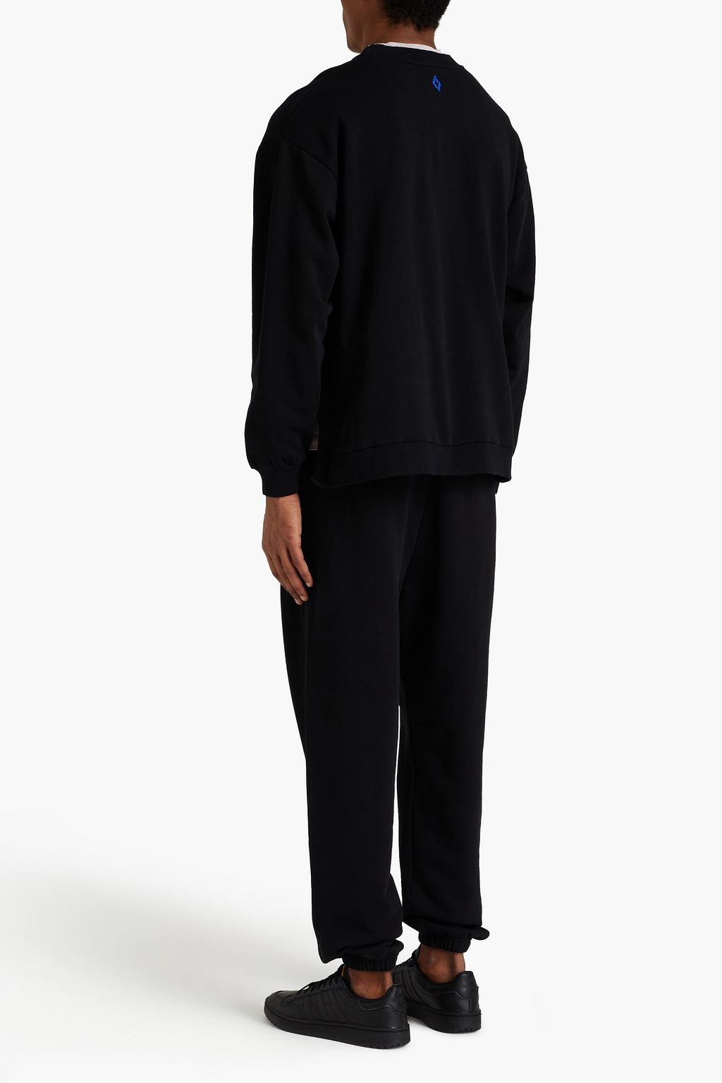 MARCELO BURLON Printed cotton-fleece sweatshirt