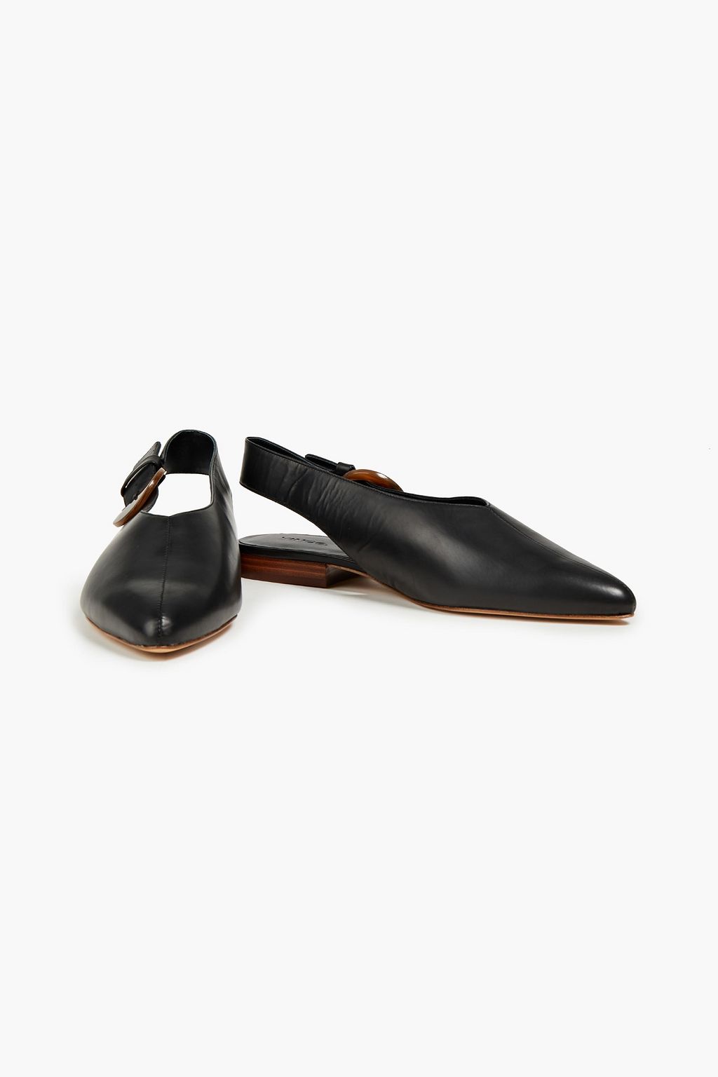 VINCE. Cecily leather point-toe flats