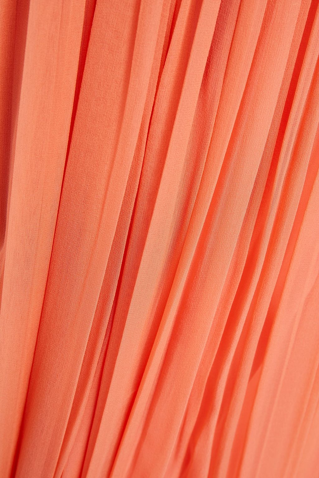ALBERTA FERRETTI Macramé-paneled silk-voile midi dress