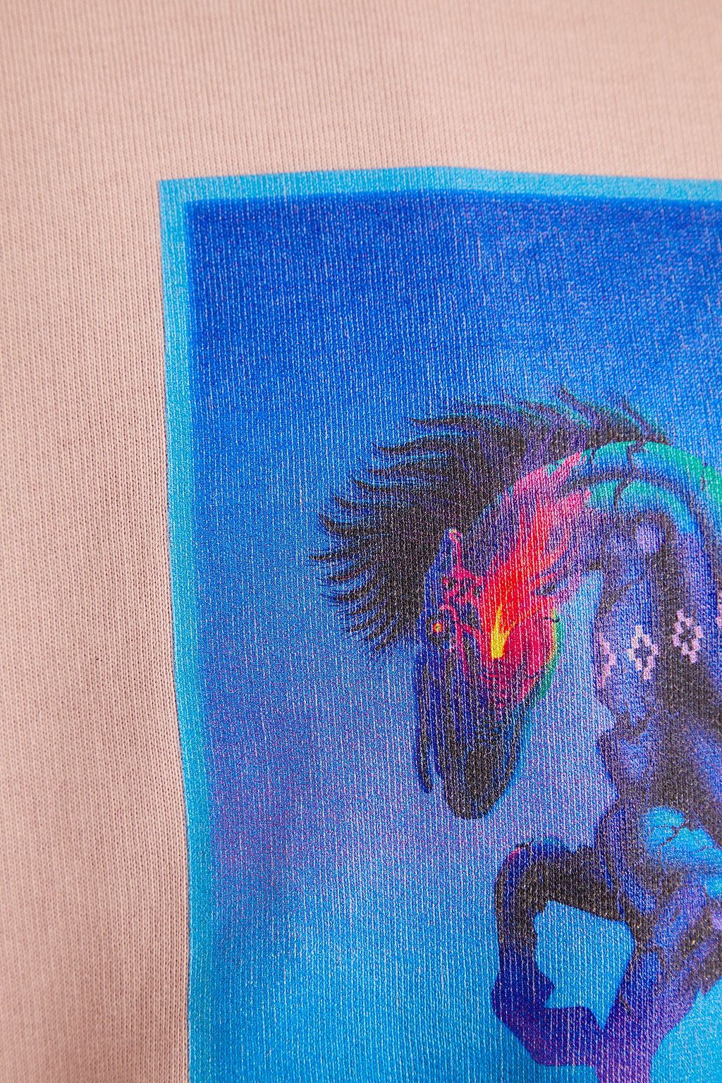 MARCELO BURLON Printed cotton-fleece sweatshirt