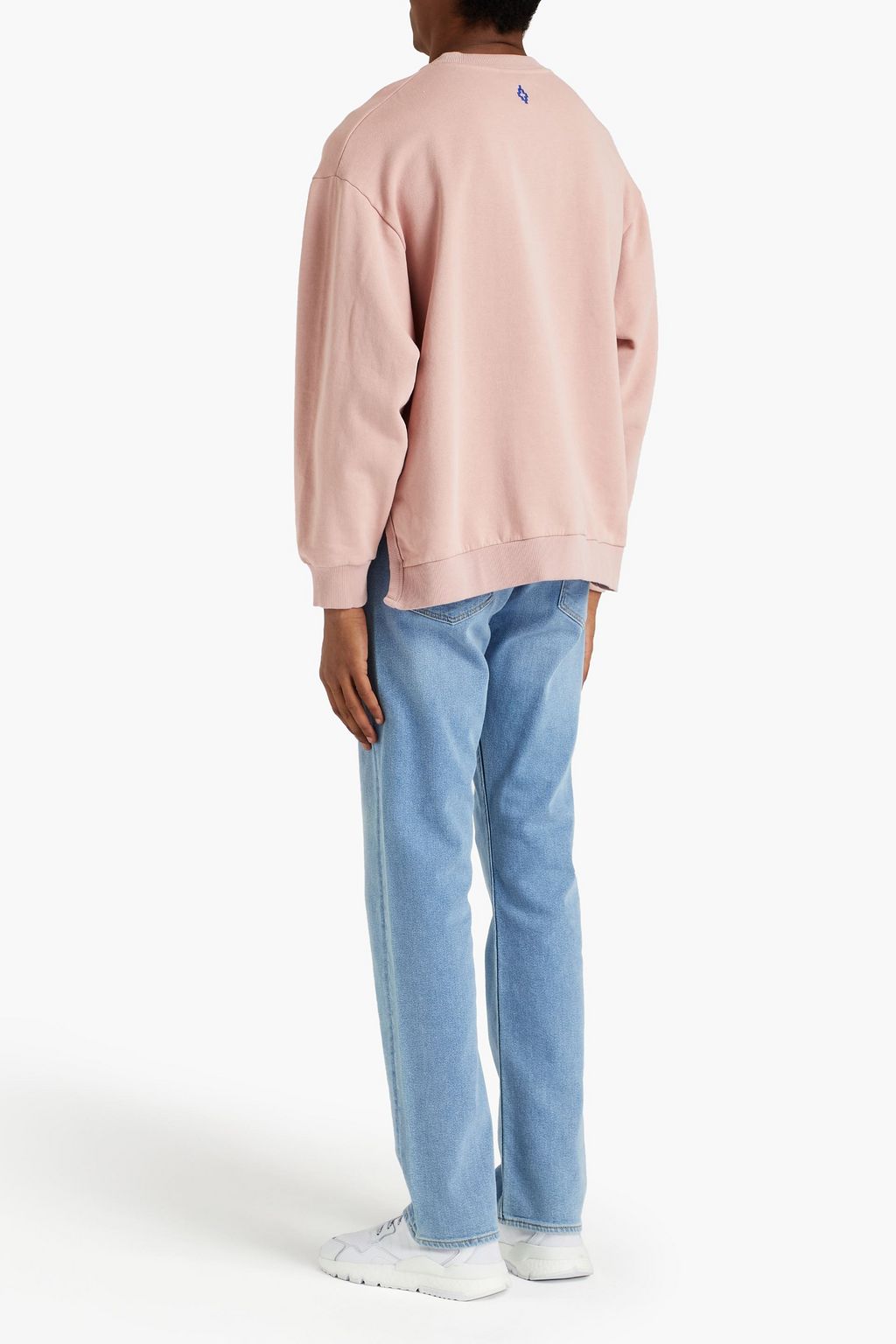 MARCELO BURLON Printed cotton-fleece sweatshirt