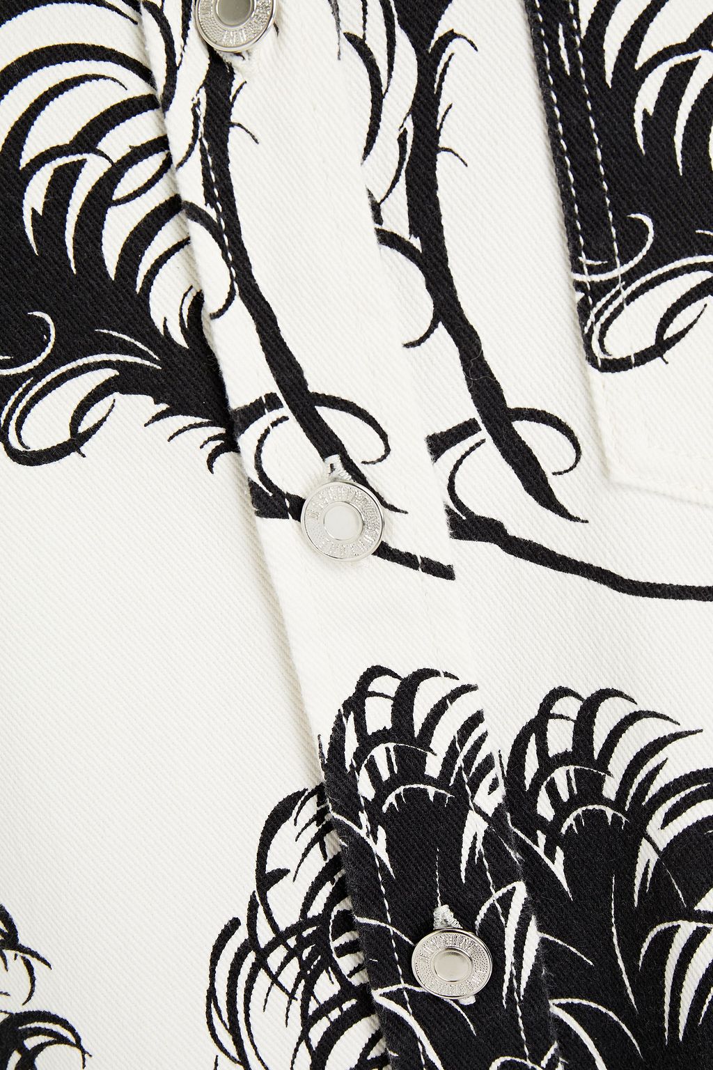 MOSCHINO Oversized printed cotton-gabardine shirt