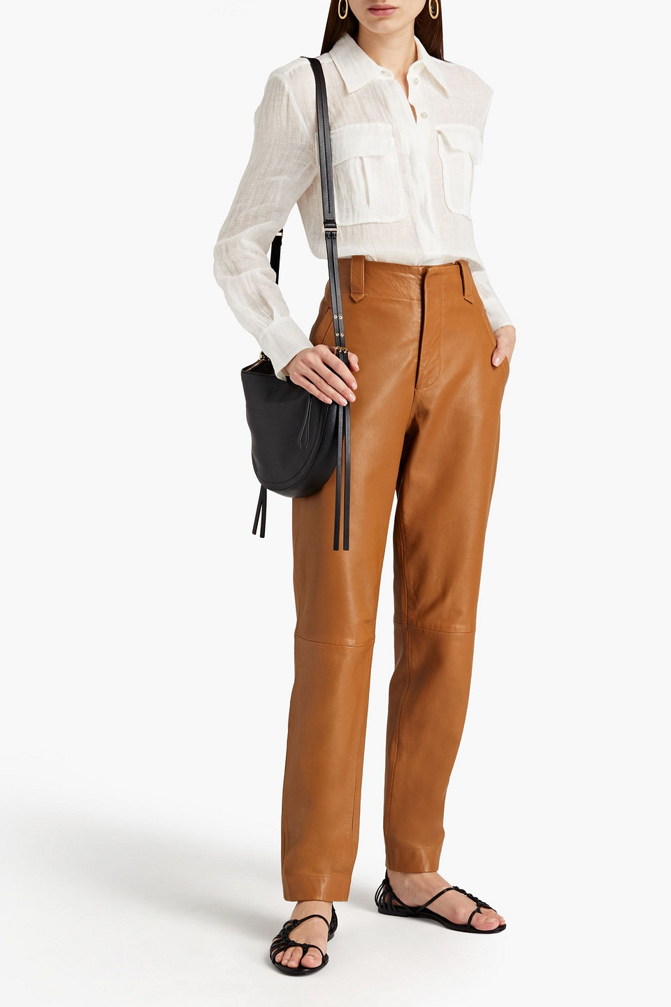 SLFcleo-Alberta Linen Blend Shirt - Bright White