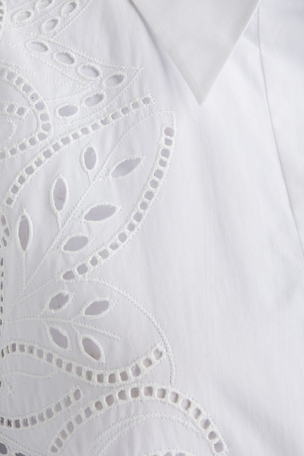 ALBERTA FERRETTI Broderie anglaise cotton-blend shirt