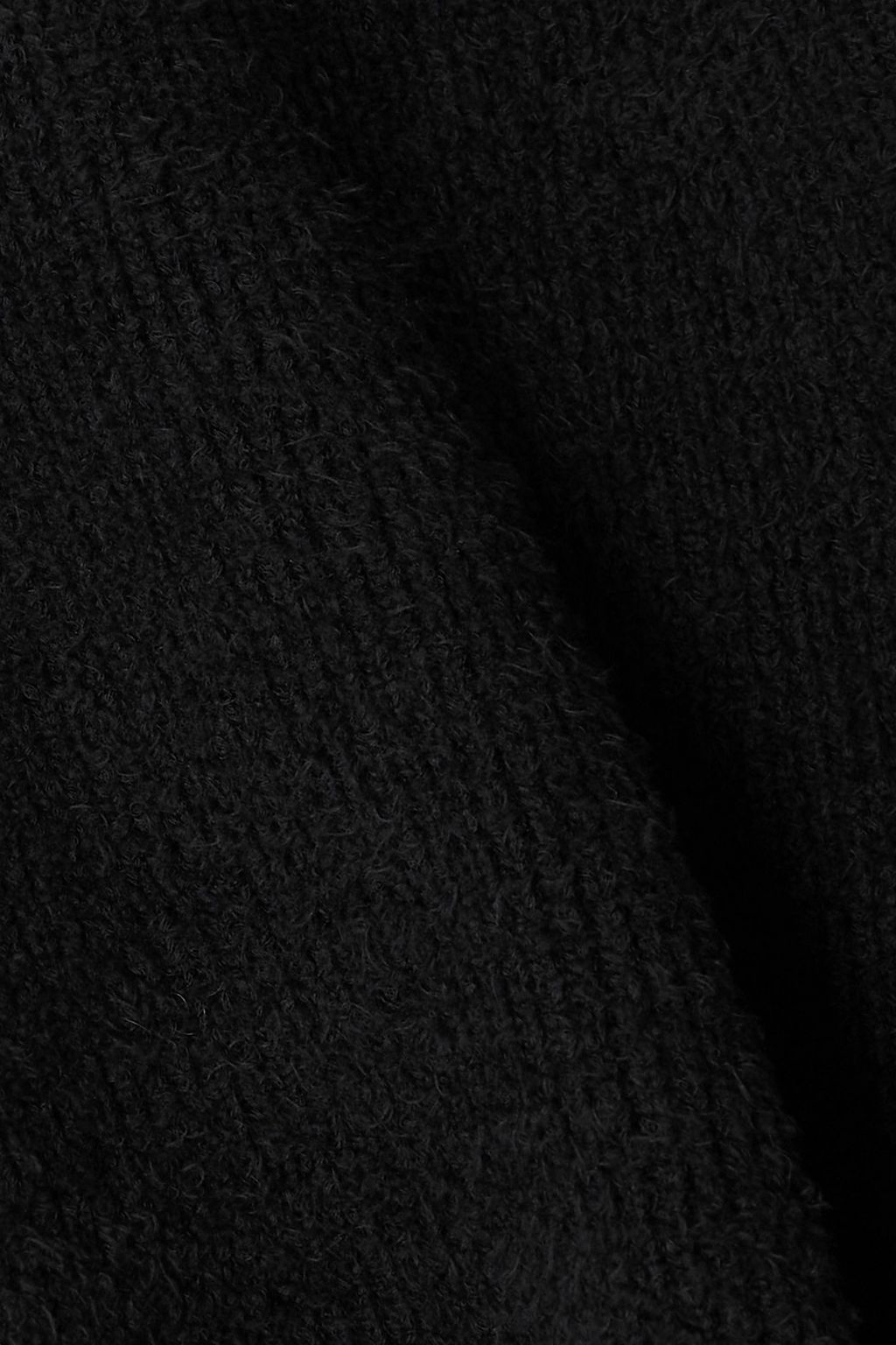 WARDROBE.NYC ‎+ Hailey Bieber فستان قصير بكتفٍ واحدة من مزيجٍ من القطن بحبكة مضلّعة