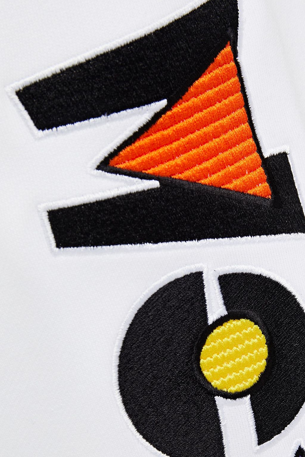 MOSCHINO Embroidered French cotton-terry track pants