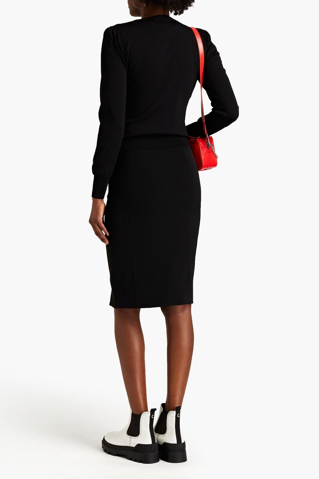 BOUTIQUE MOSCHINO Crepe pencil skirt