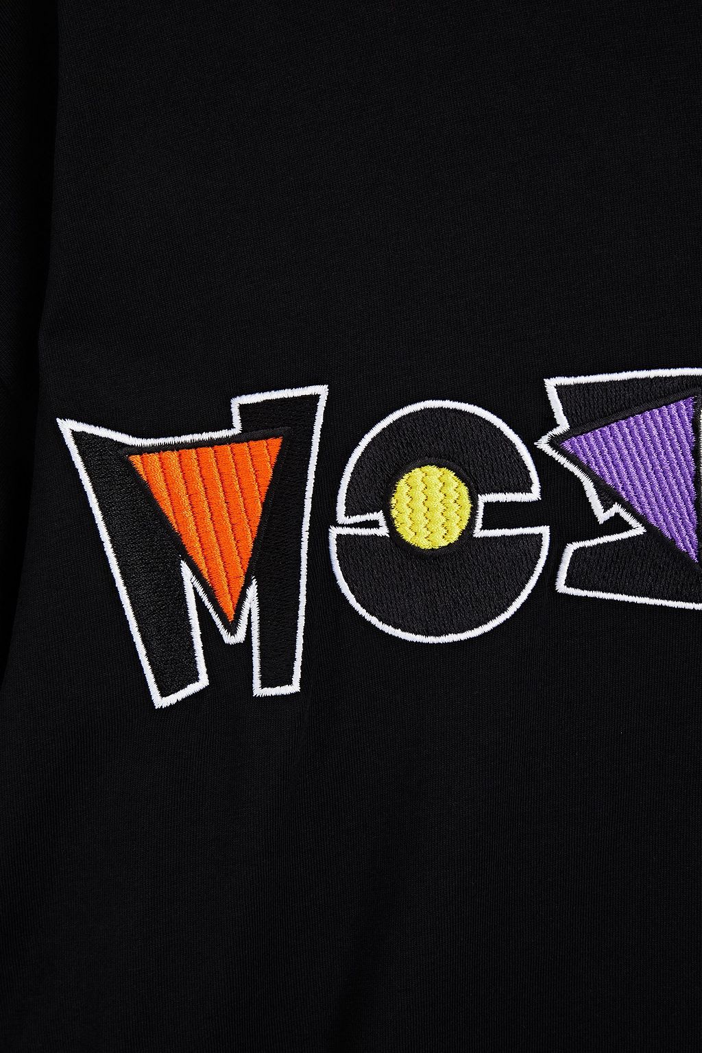 MOSCHINO Oversized embroidered cotton-jersey T-shirt