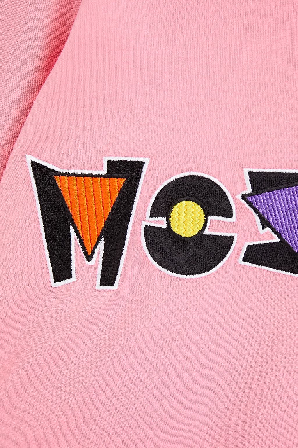 MOSCHINO Oversized embroidered cotton-jersey T-shirt