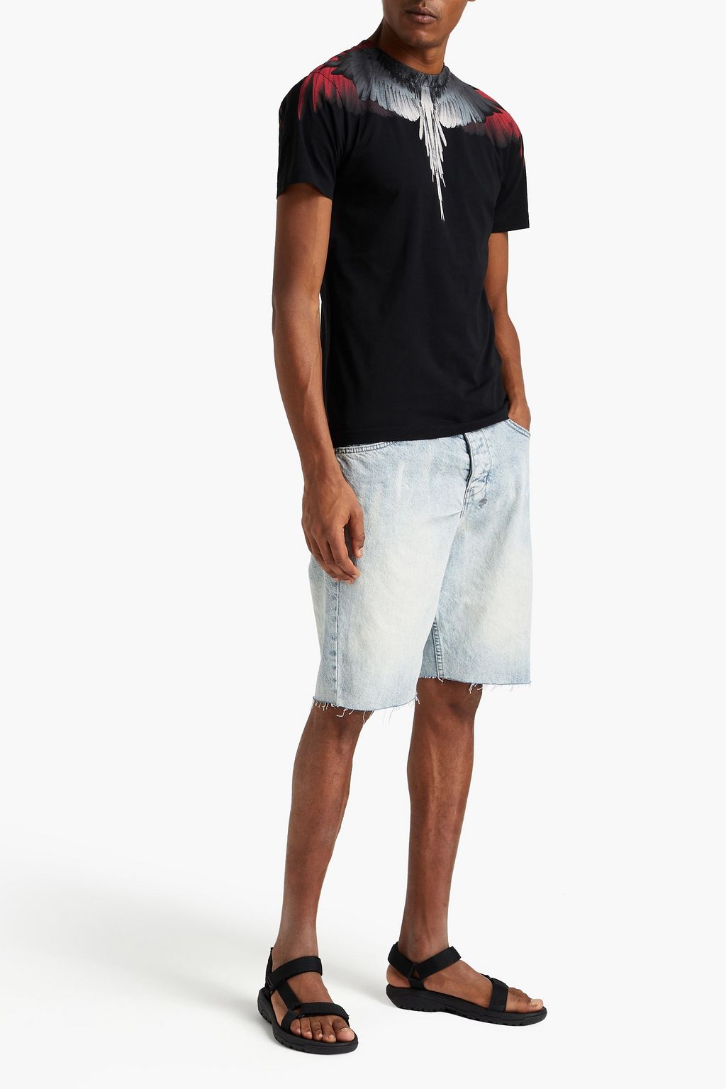 MARCELO BURLON Printed cotton-jersey T-shirt