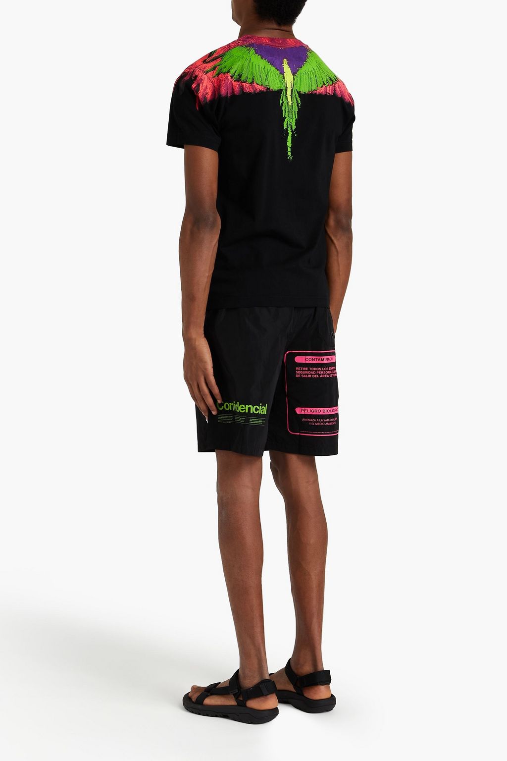 MARCELO BURLON Printed cotton-jersey T-shirt