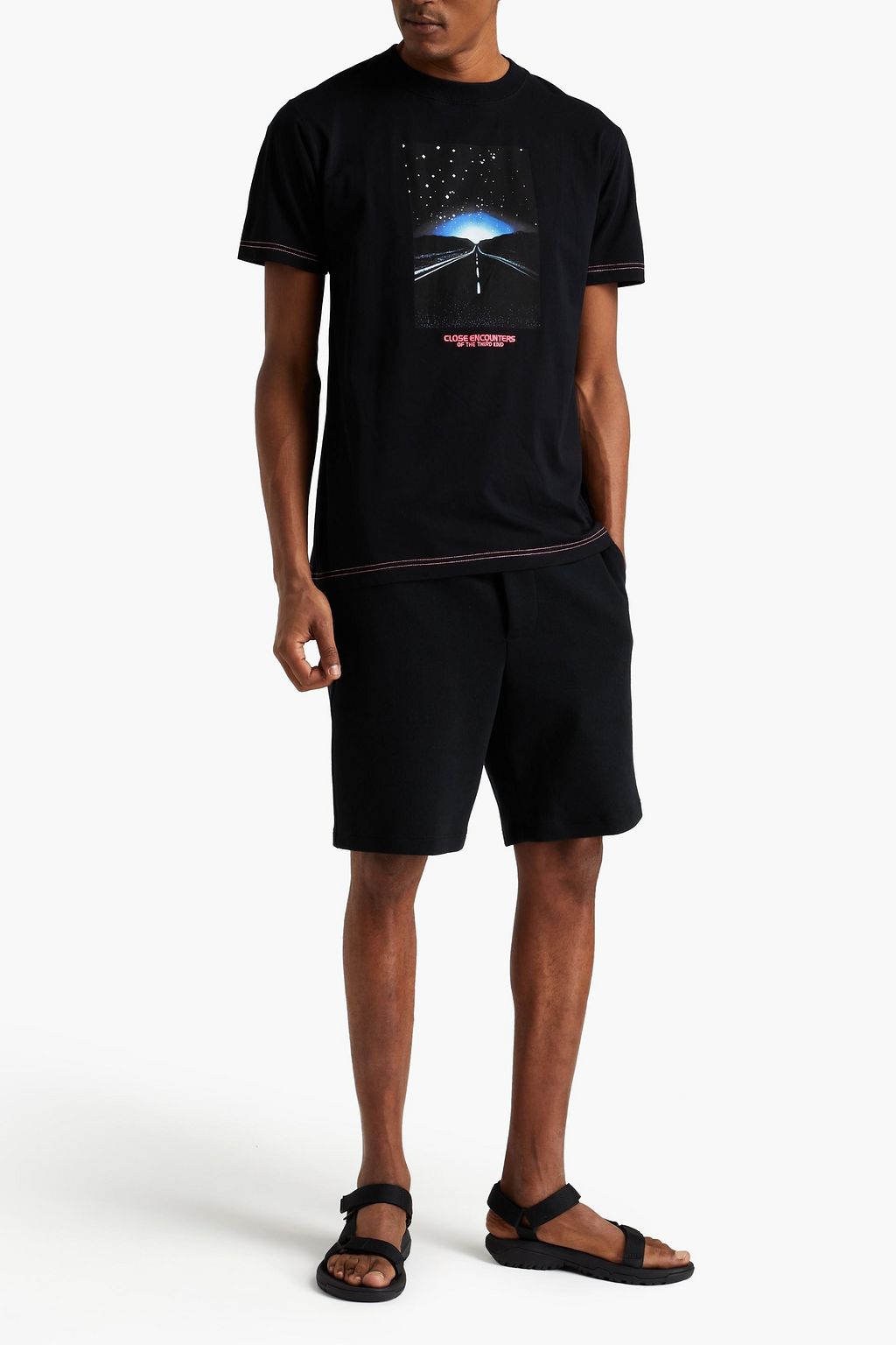 MARCELO BURLON Embroidered printed cotton-jersey T-shirt