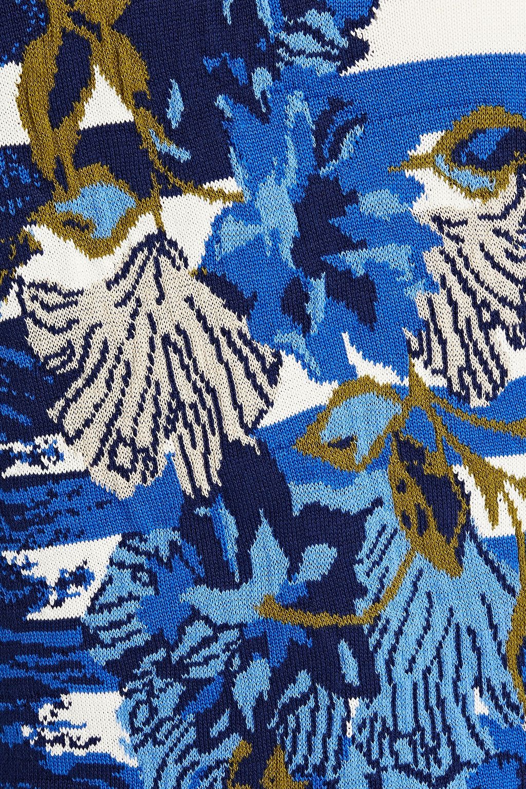 ALBERTA FERRETTI Jacquard-knit cotton sweater