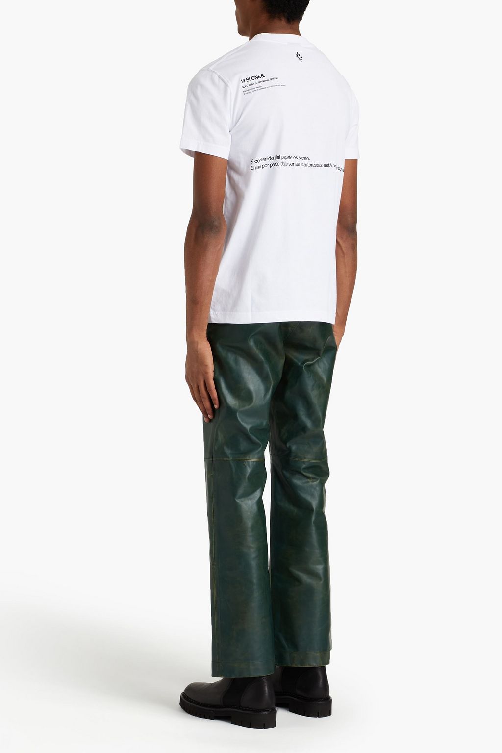 MARCELO BURLON Appliquéd printed cotton-jersey T-shirt