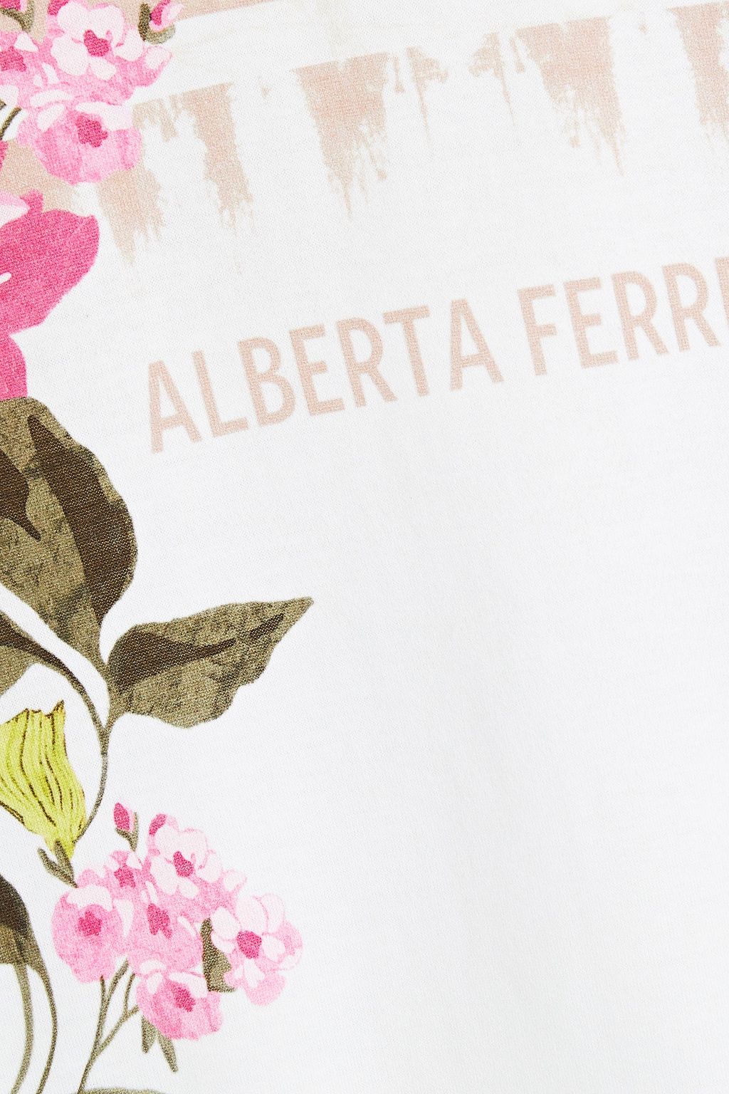 ALBERTA FERRETTI Printed cotton-jersey T-shirt