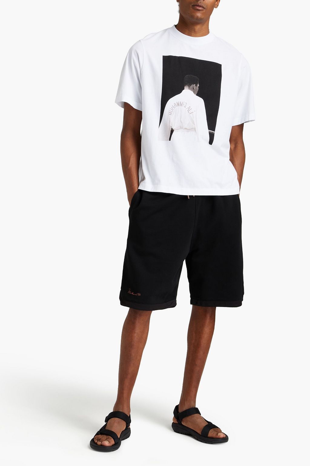 MARCELO BURLON Printed cotton-jersey T-shirt