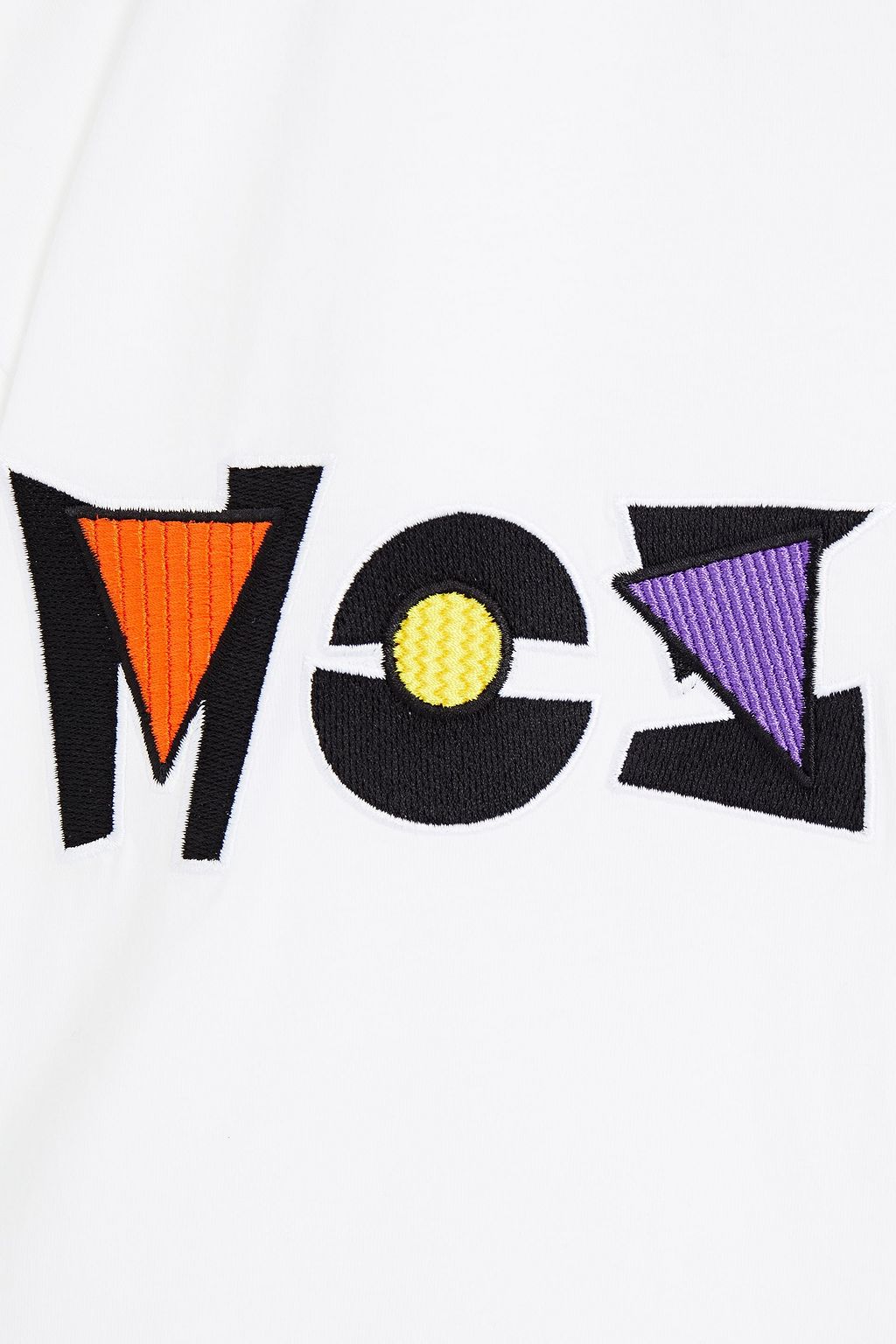 MOSCHINO Oversized embroidered cotton-jersey T-shirt