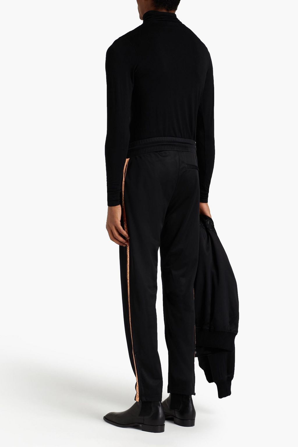 MARCELO BURLON Embroidered fleece sweatpants