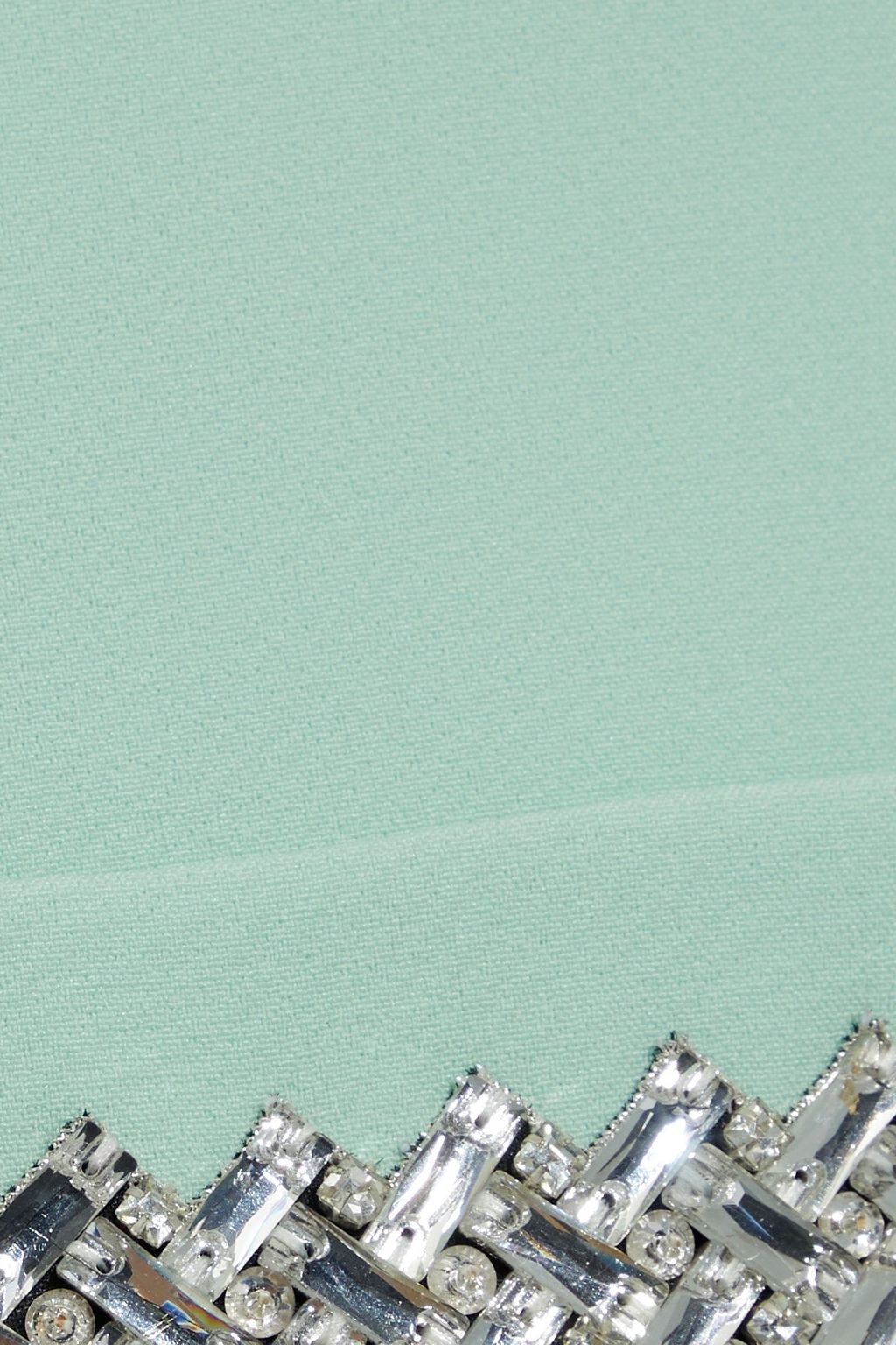 SAFIYAA Abigail fluted crystal-embellished stretch-crepe gown