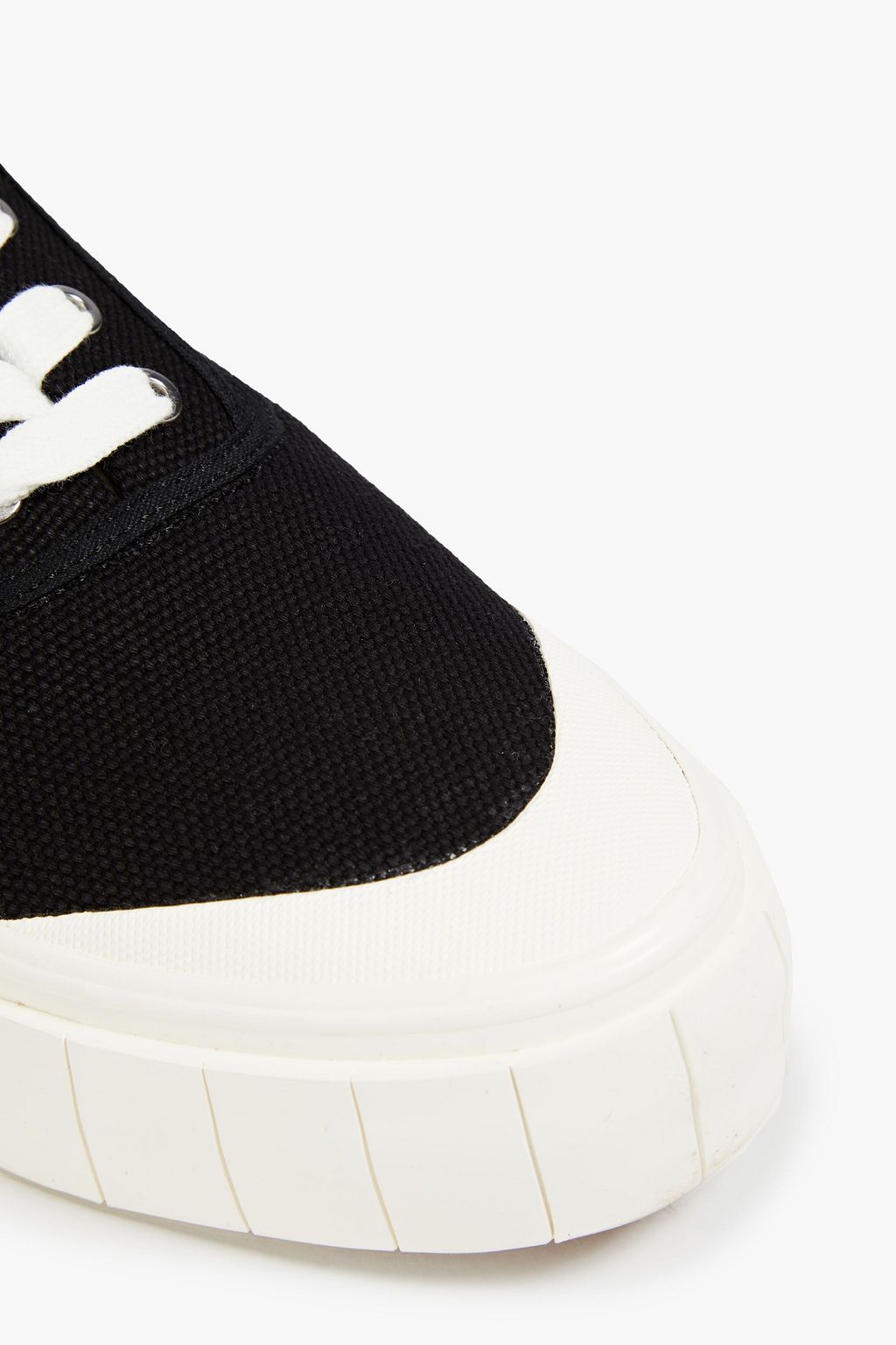 GOOD NEWS Opal organic cotton-canvas platform sneakers