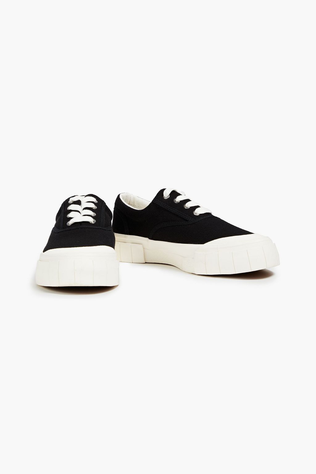 GOOD NEWS Opal organic cotton-canvas platform sneakers