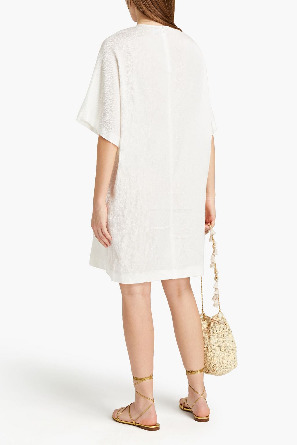 M MISSONI Hammered-satin mini dress