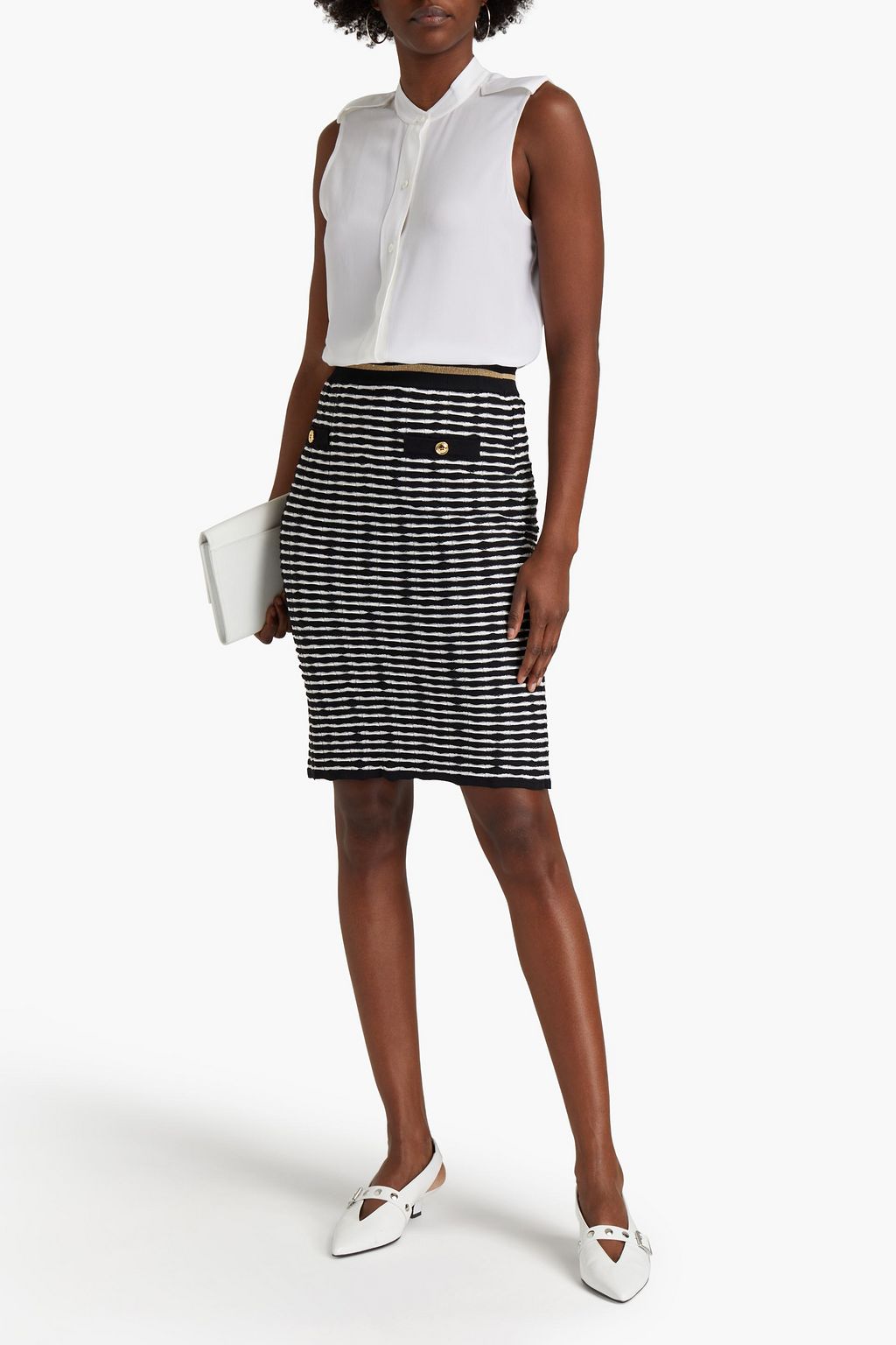 BOUTIQUE MOSCHINO Stretch-knit skirt