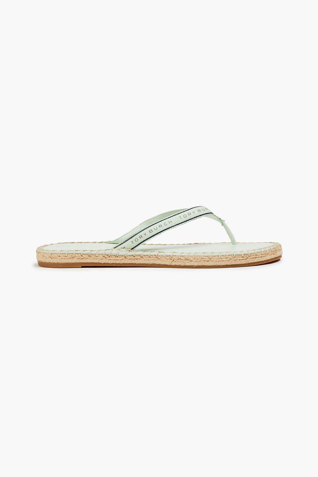 Light green Printed woven flip flops | TORY BURCH | THE OUTNET