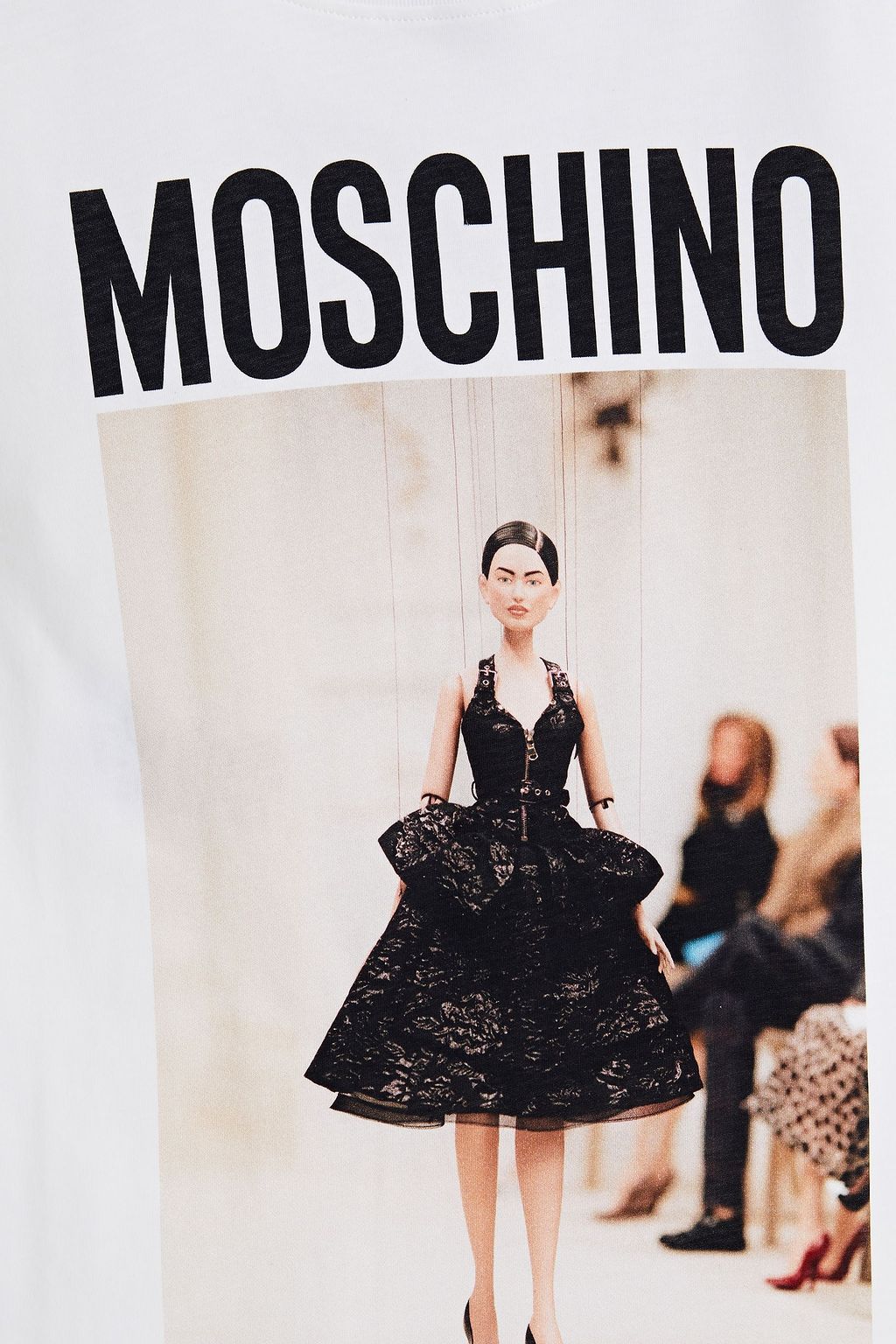 MOSCHINO Printed cotton-jersey T-shirt