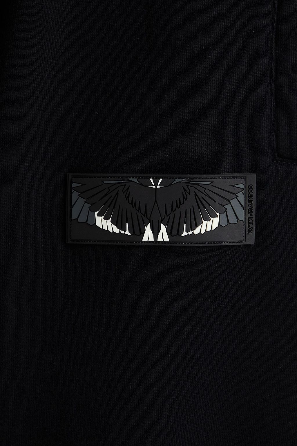 MARCELO BURLON Appliquéd French cotton-terry sweatpants