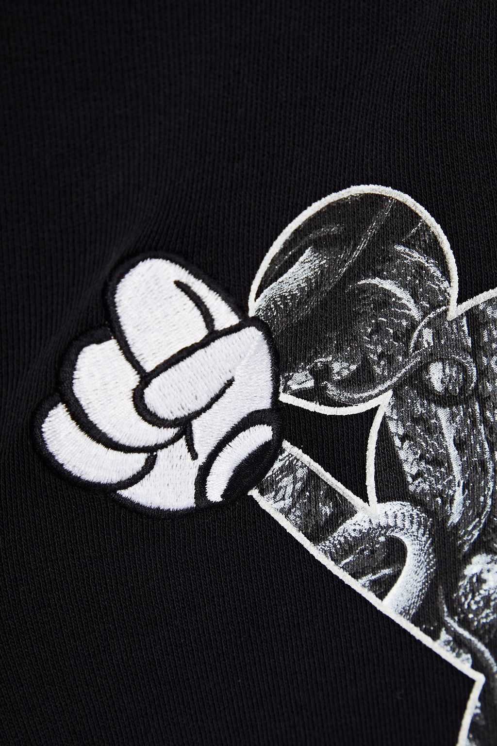 MARCELO BURLON Embroidered printed French cotton-terry shorts
