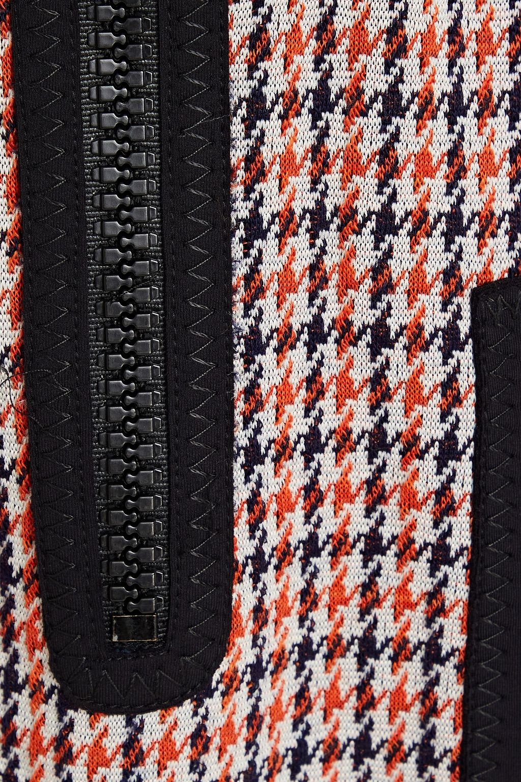 M MISSONI Scuba-trimmed jacquard-knit mini dress
