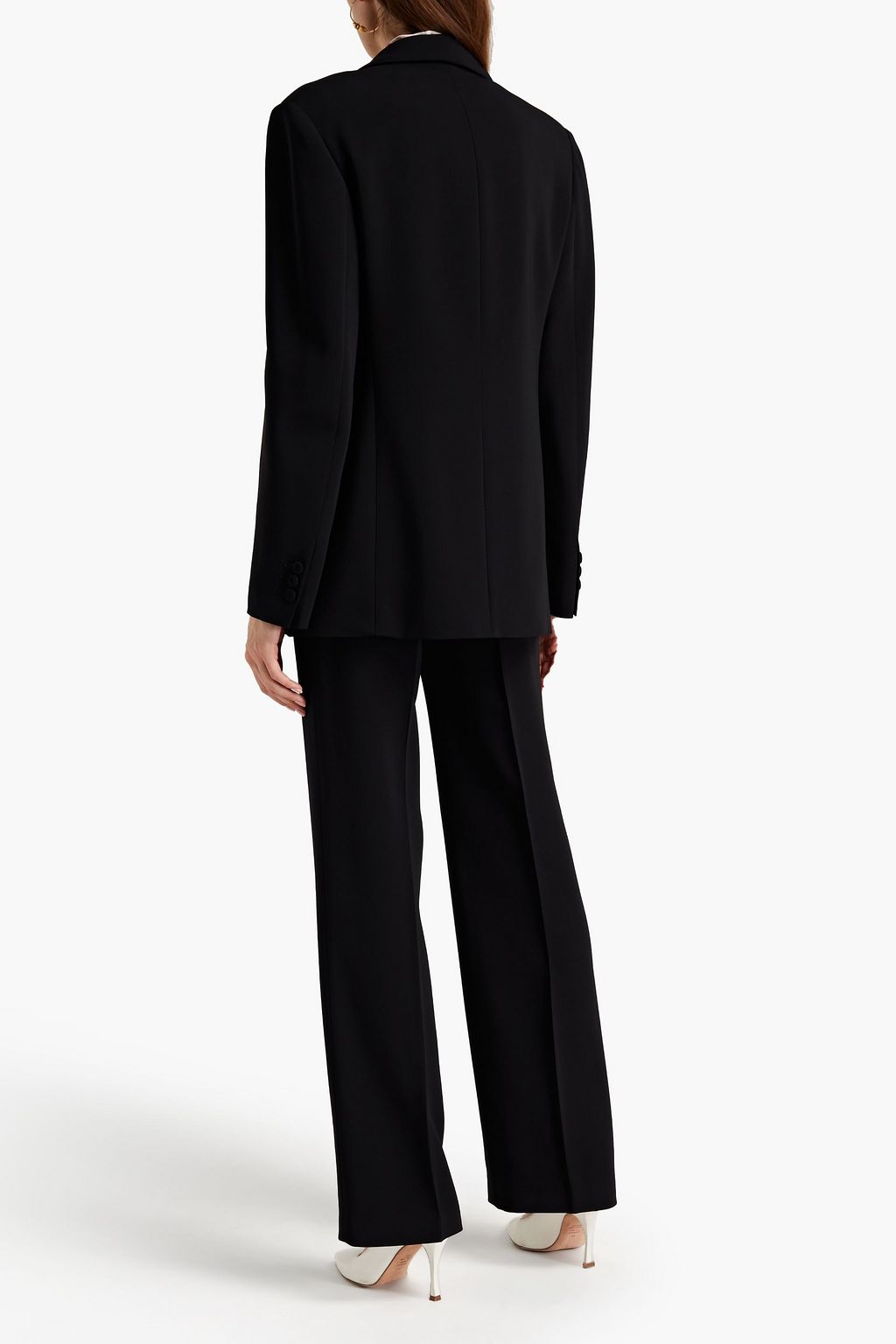 ALBERTA FERRETTI Double-breasted crepe blazer