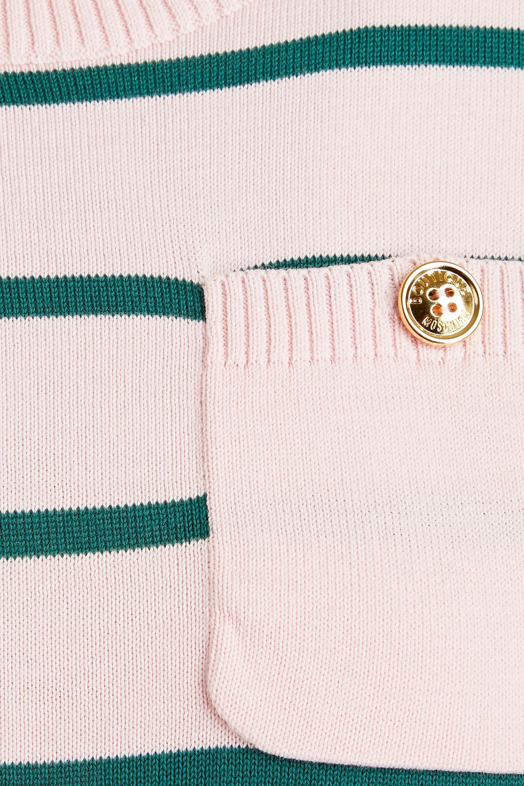 BOUTIQUE MOSCHINO Ribbed striped cotton sweater