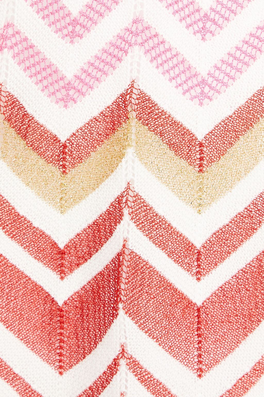 M MISSONI Metallic crochet-knit cotton-blend mini dress