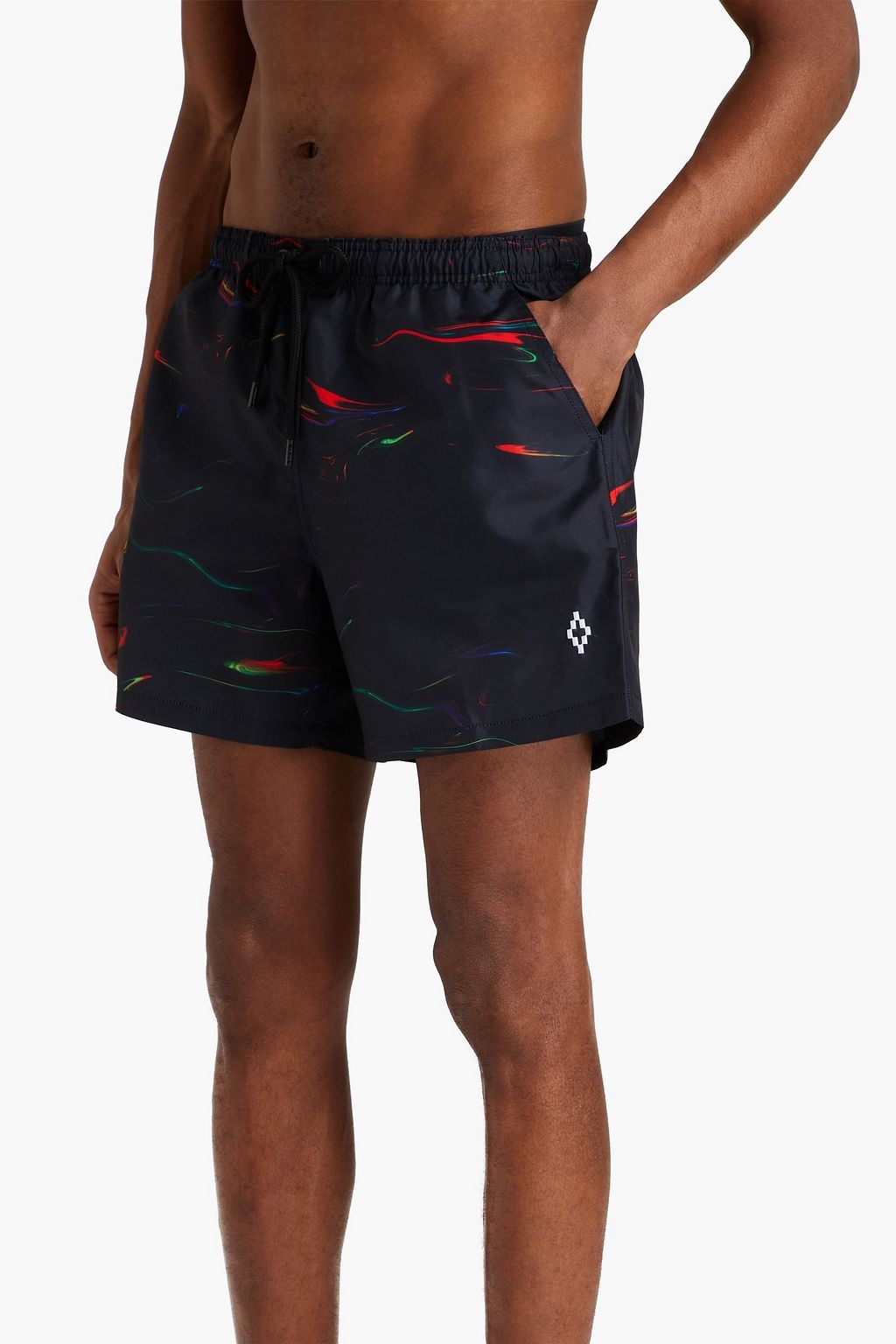 MARCELO BURLON Printed shell swim shorts