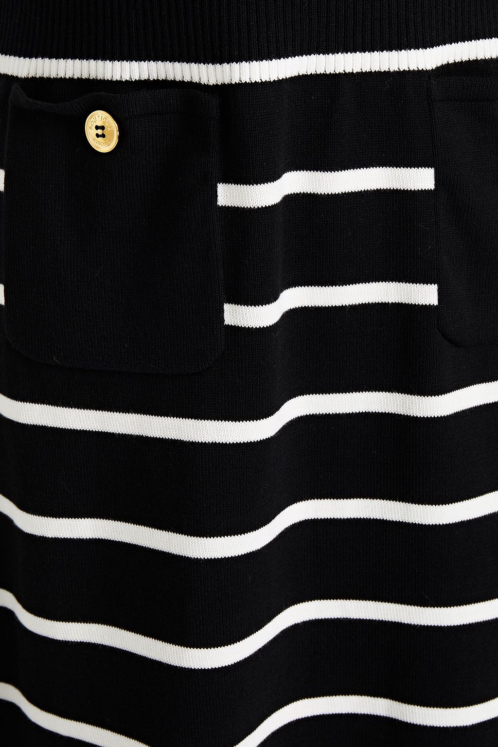 BOUTIQUE MOSCHINO Striped cotton mini dress