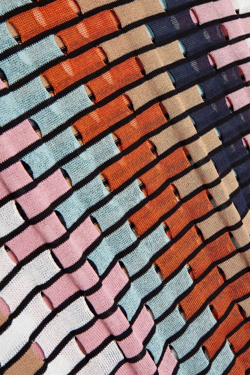 M MISSONI Cutout crochet-knit cotton-blend sweater