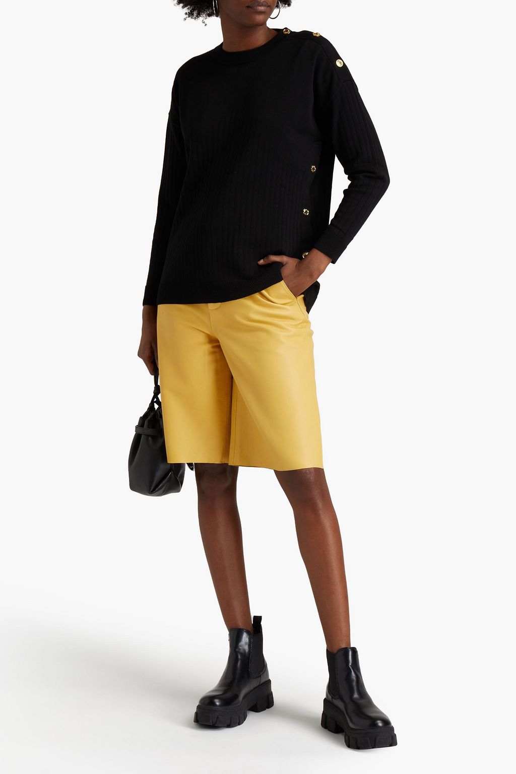 BOUTIQUE MOSCHINO Ribbed cotton sweater