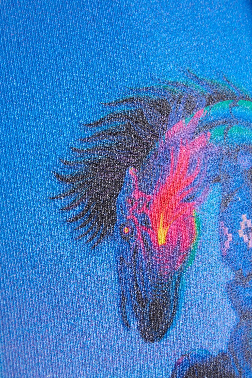 MARCELO BURLON Printed cotton-fleece hoodie
