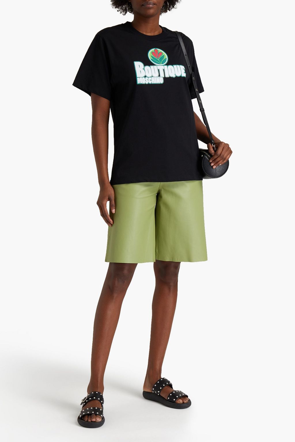 BOUTIQUE MOSCHINO Printed cotton-jersey T-shirt
