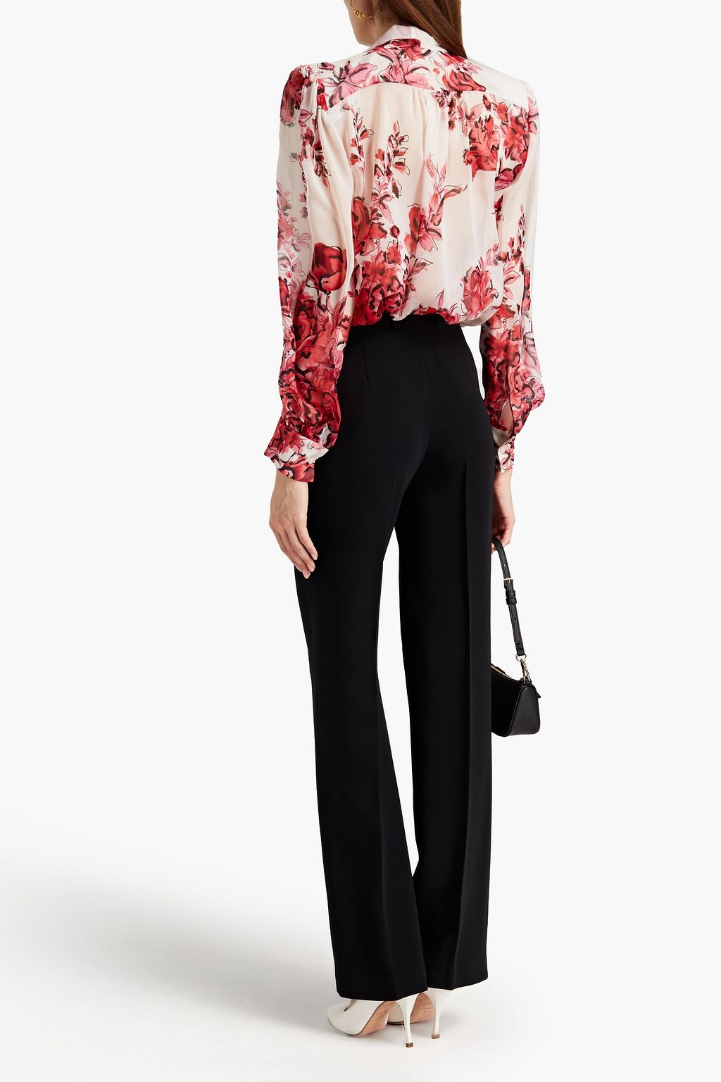 ALBERTA FERRETTI Crepe straight-leg pants