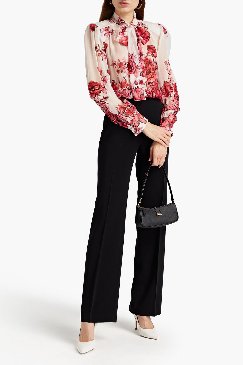 ALBERTA FERRETTI Crepe straight-leg pants