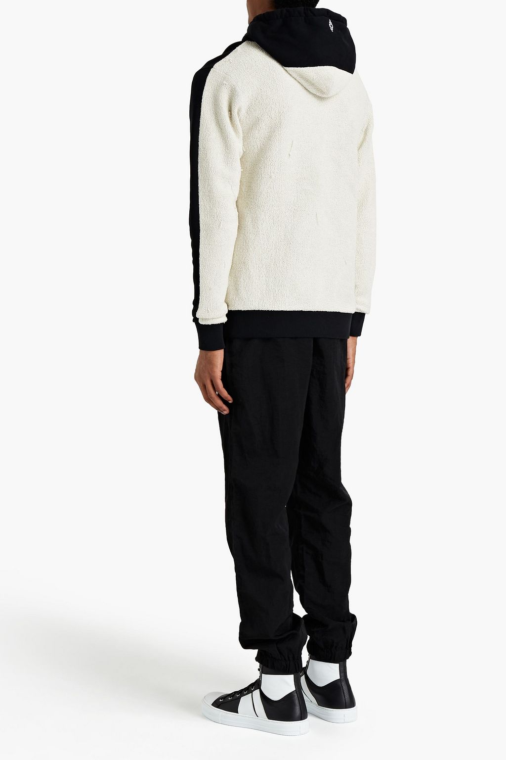 MARCELO BURLON Tapered crinkled shell pants