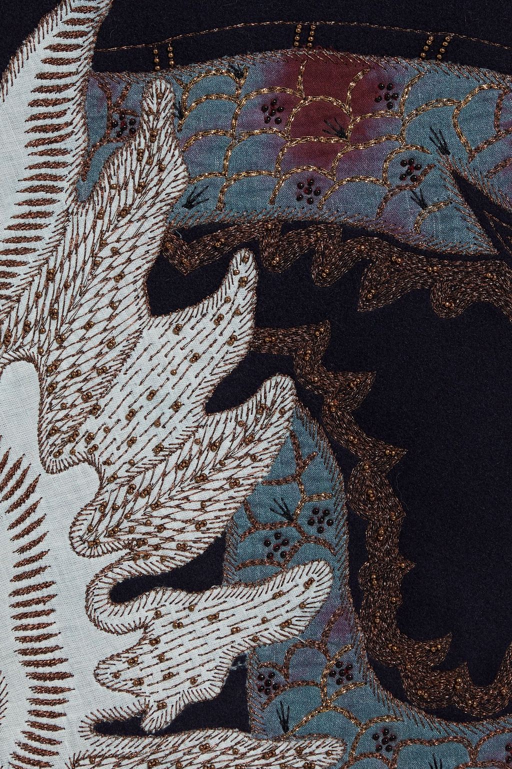 VALENTINO GARAVANI Wool-felt midi skirt