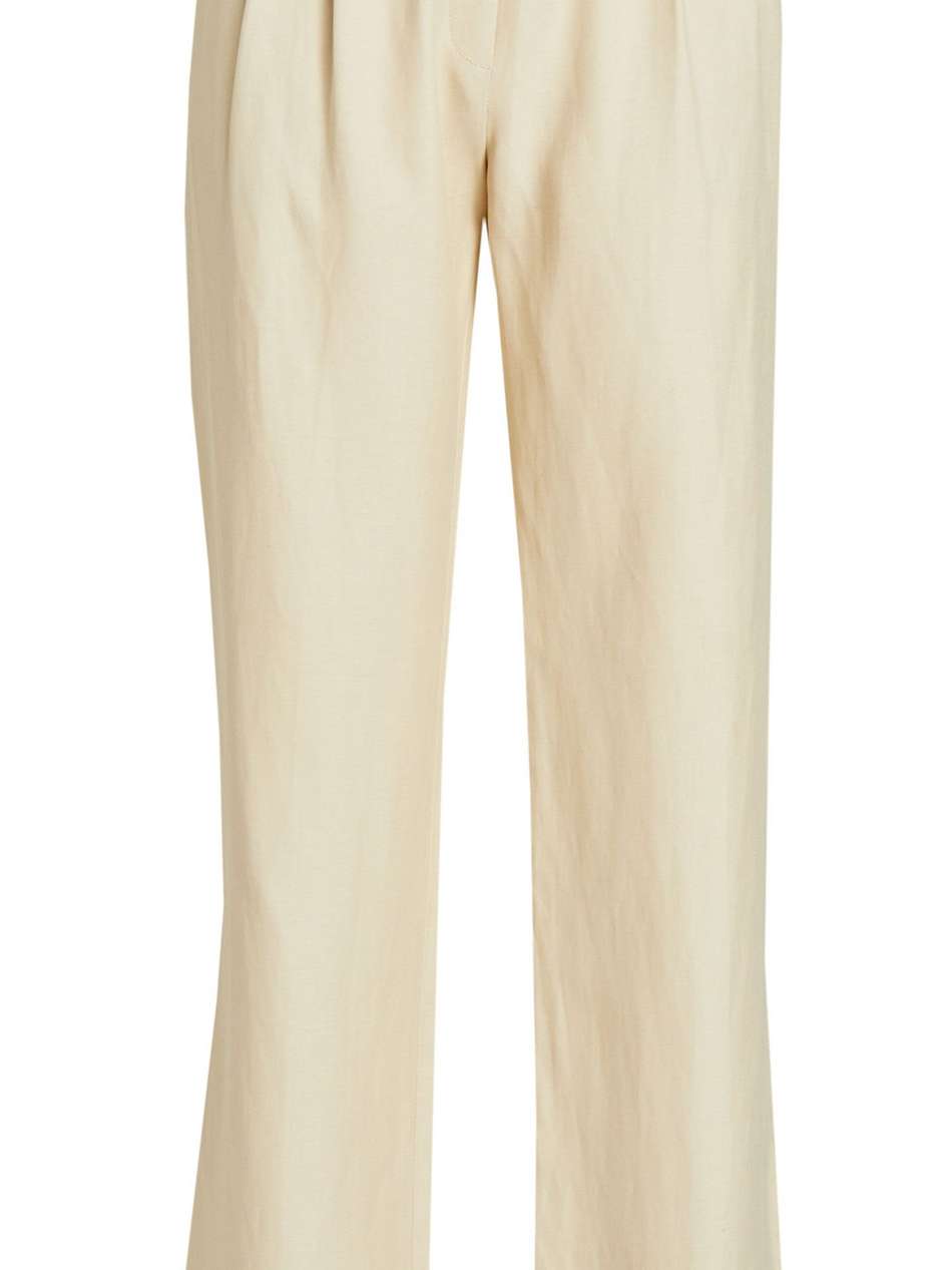 takaroa gathered twill straight-leg pants