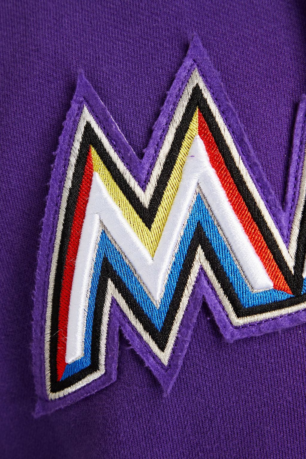 MARCELO BURLON Appliquéd cotton-fleece hoodie