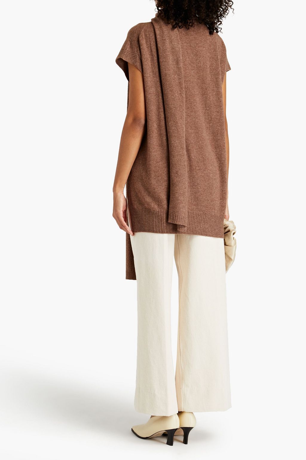 LOULOU STUDIO Monbasa draped cashmere turtleneck top
