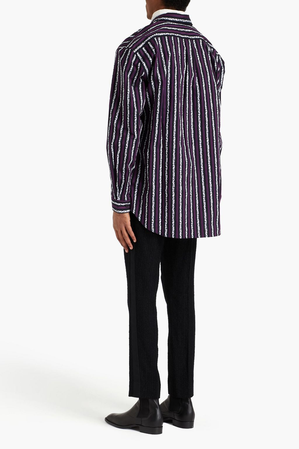 MARCELO BURLON Cotton-jacquard shirt