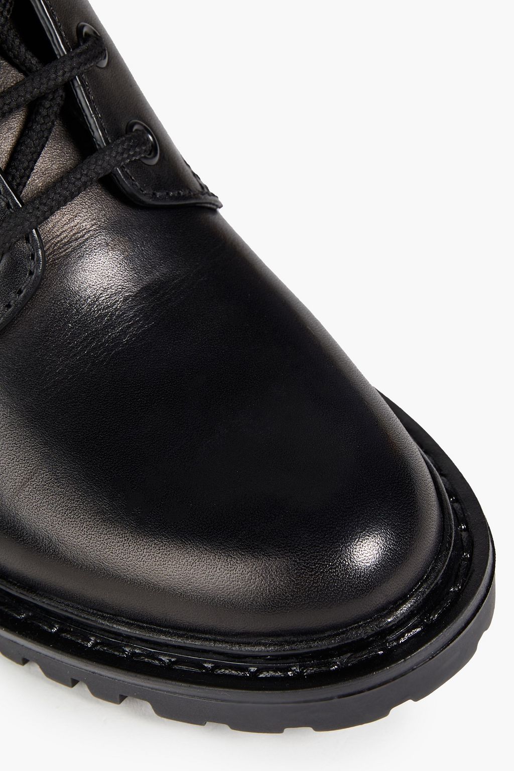 VALENTINO GARAVANI VLOGO leather combat boots